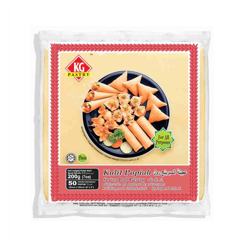 KG Pastry 5 Inch Spring Roll Pastry 230g