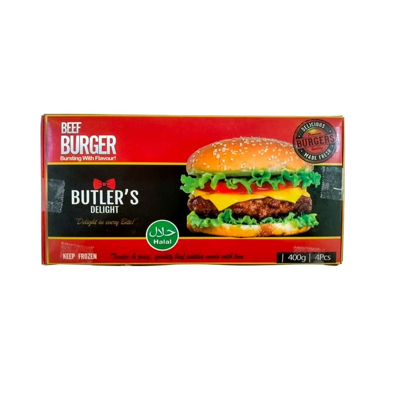 Butler's Delight Beef Burger 400g